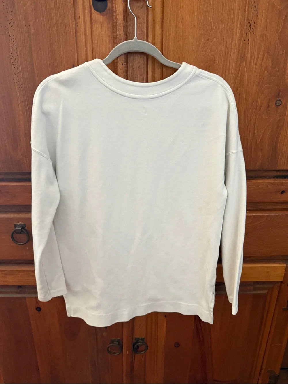 Nike womens Cream Logo Sweatshirt